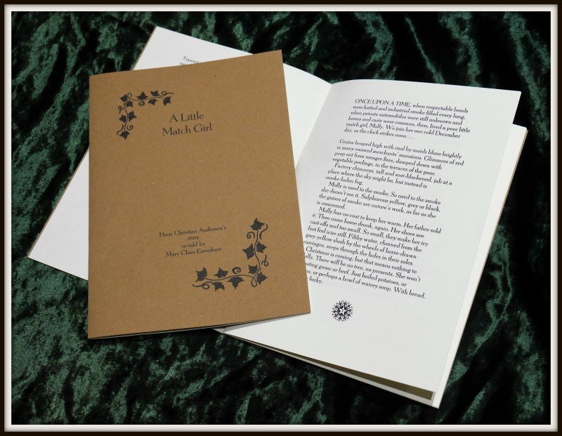 a match girl front cover framed