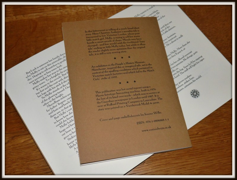 a match girl rear cover framed